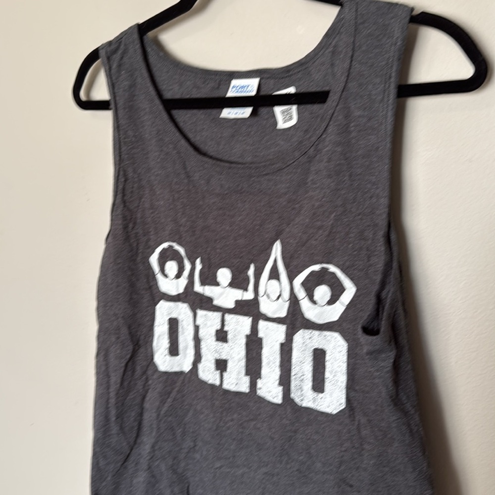 Men’s Ohio State Tank Top Grey Mens Medium Sports OSU Ohio State University NWOT - Picture 4 of 5